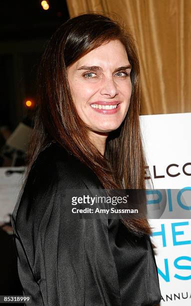 Actress Brooke Shields attends the 8th annual Epic Theatre Ensemble winter gala at Twenty Four Fifth on March 9, 2009 in New York City.