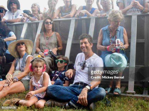 Festival founder Kevin Griffin and family attend Pilgrimage Music & Cultural Festival on September 24, 2017 in Franklin, Tennessee.