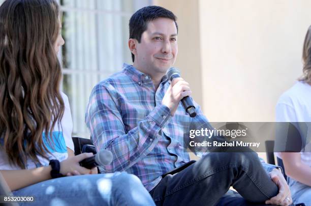 Instagram's Justin Antony speaks during the panel discussion at the Positively Social launch event on September 24, 2017 in Beverly Hills, California.