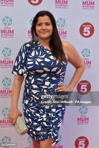 Nina Wadia arriving at the Tesco Mum of the Year Awards, celebrating Britain's most inspirational mothers, at The Savoy Hotel, Strand in central...
