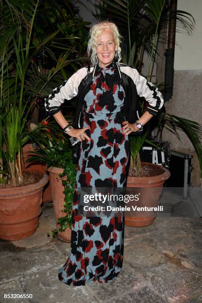 Ellen Von Unwerth attends Dolce & Gabbana Queen Of Hearts Party show during Milan Fashion Week Spring/Summer 2018 at on September 24, 2017 in Milan,...