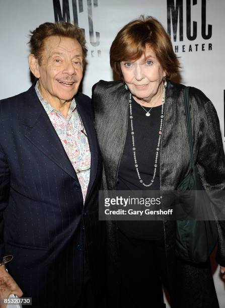 Actors Jerry Stiller , and Anne Meara attend MCC Theater's Miscast 2009 at the Hammerstein Ballroom on March 9, 2009 in New York City.