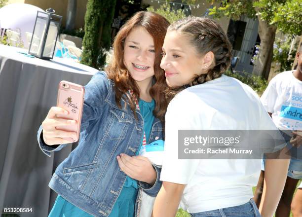 Mackenzie Ziegler attends the Positively Social launch event on September 24, 2017 in Beverly Hills, California.