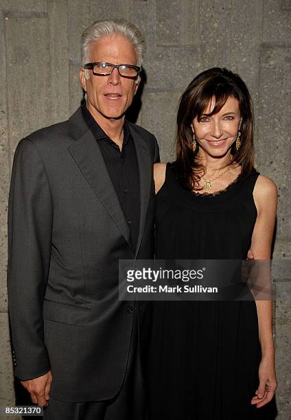 Actor Ted Danson and actress Mary Steenburgen attend the cocktail reception for The 7th Annual Backstage At The Geffen Gala at the W Hotel on March...