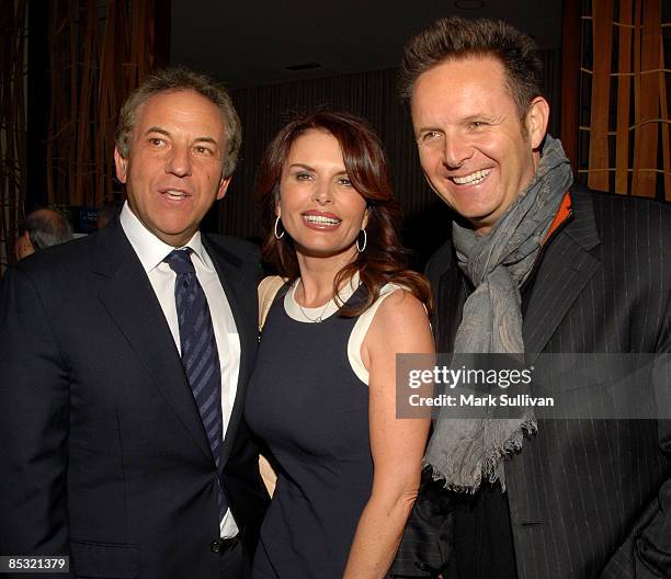 Jim Wiatt, president William Morris, actress Roma Downey and producer Mark Burnett attend the cocktail reception for The 7th Annual Backstage At The...
