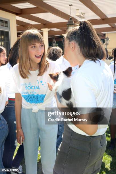 Mercer Henderson attends the Positively Social launch event on September 24, 2017 in Beverly Hills, California.