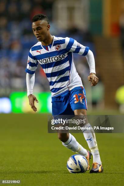 Reading's Jordan Obita during the Sky Bet Championship match at the Madejski Stadium, Reading.