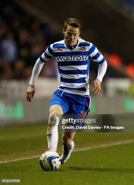 Reading's Chris Gunter during the Sky Bet Championship match at the Madejski Stadium, Reading.