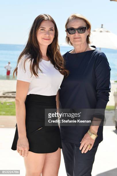 Rochelle Gores Fredston and Lisa Love attend Maisonette Beach BBQ on September 24, 2017 in Malibu, California.