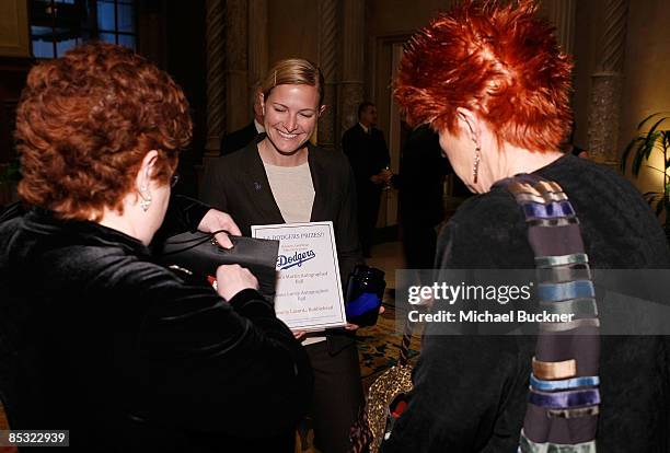 Actresses Patrika Darbo and Marcia Wallace attend the 2009 AFTRA Media and Entertainment Excellence Awards at the Biltmore Hotel on March 9, 2009 in...