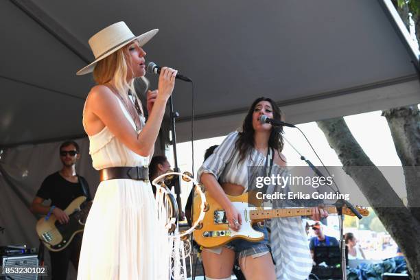 Ruby Stewart and Alyssa Bonagura perform at Pilgrimage Music & Cultural Festival on September 24, 2017 in Franklin, Tennessee.