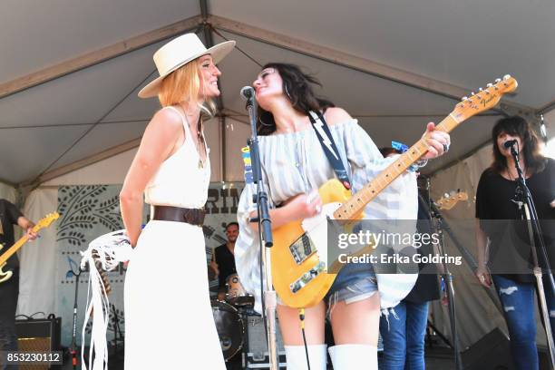 Ruby Stewart and Alyssa Bonagura perform at Pilgrimage Music & Cultural Festival on September 24, 2017 in Franklin, Tennessee.