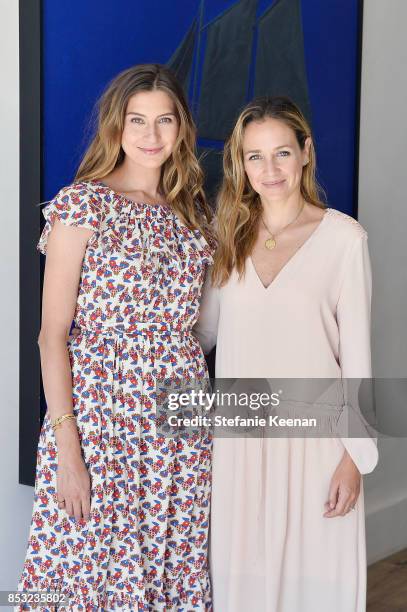 Sylvana Ward Durrett and Luisana Mendoza de Roccia attend Maisonette Beach BBQ on September 24, 2017 in Malibu, California.