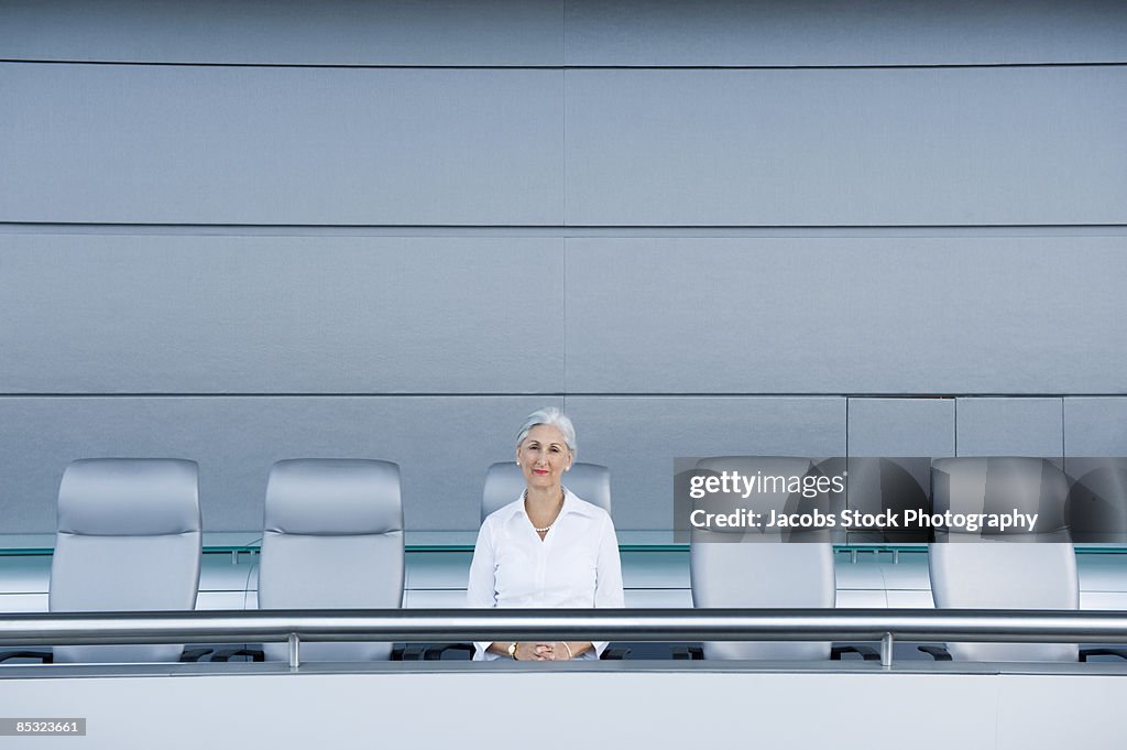 Senior Businesswoman in Boardroom
