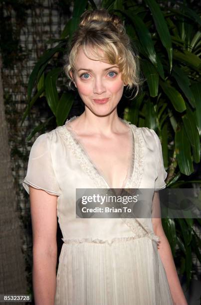 Actress Lucy Davenport arrives at the 7th Annual Backstage "At The Geffen" Gala at the Geffen Playhouse on March 9, 2009 in Westwood, California.