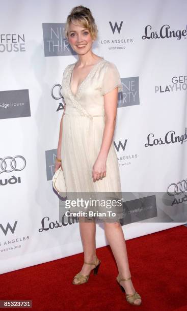 Actress Lucy Davenport arrives at the 7th Annual Backstage "At The Geffen" Gala at the Geffen Playhouse on March 9, 2009 in Westwood, California.