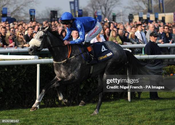 Ocean Tempest ridden by Adam Kirby wins The William Hill Lincoln during the first day of the William Hill Lincoln meeting at Doncaster Racecourse,...