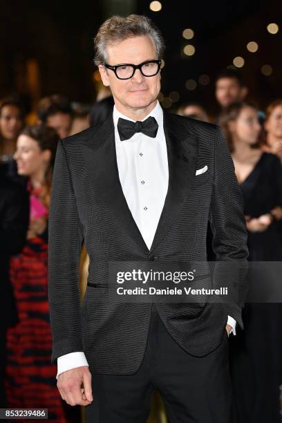 Colin Firth attends the Green Carpet Fashion Awards Italia 2017 during Milan Fashion Week Spring/Summer 2018 on September 24, 2017 in Milan, Italy.