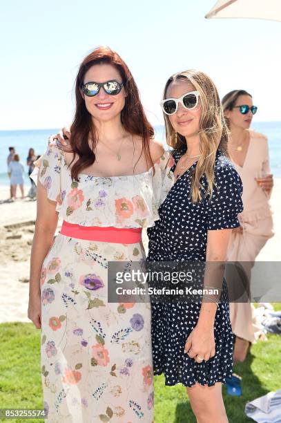 Ashley Bryan and Jennifer Meyer attend Maisonette Beach BBQ on September 24, 2017 in Malibu, California.