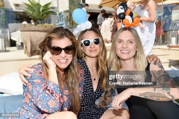 Jennifer Meyer and guests attend Maisonette Beach BBQ on September 24, 2017 in Malibu, California.