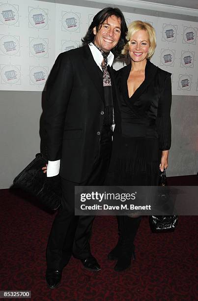 Laurence Llewelyn-Bowen and his wife Jackie Llewelyn-Bowen arrive at the TRIC Awards, at the Grosvenor House Hotel on March 10, 2009 in London,...