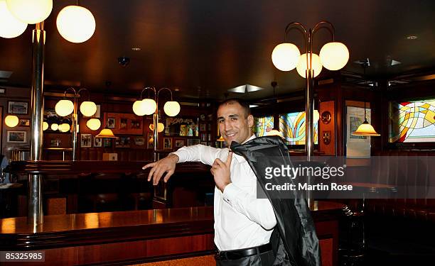 Middleweight boxer Arthur Abraham poses during a photocall at the Baltic Hotel on March 8, 2009 in Zinnowitz, Germany.