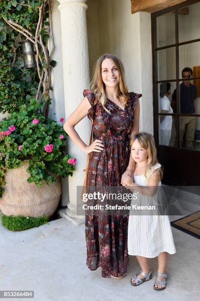 Nicki Sebastian and daughter attend Maisonette Beach BBQ on September 24, 2017 in Malibu, California.