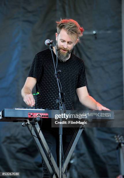 James Gordon of Mondo Cozmo performs on Huntridge Stage during day 3 of the 2017 Life Is Beautiful Festival on September 24, 2017 in Las Vegas,...