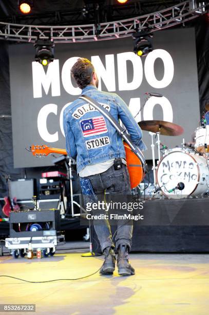 Josh Ostrander of Mondo Cozmo performs on Huntridge Stage during day 3 of the 2017 Life Is Beautiful Festival on September 24, 2017 in Las Vegas,...