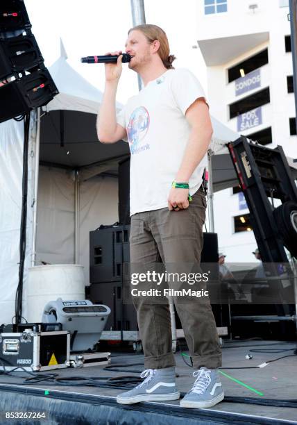 James Sunderland of Frenship performs on Huntridge Stage during day 3 of the 2017 Life Is Beautiful Festival on September 24, 2017 in Las Vegas,...