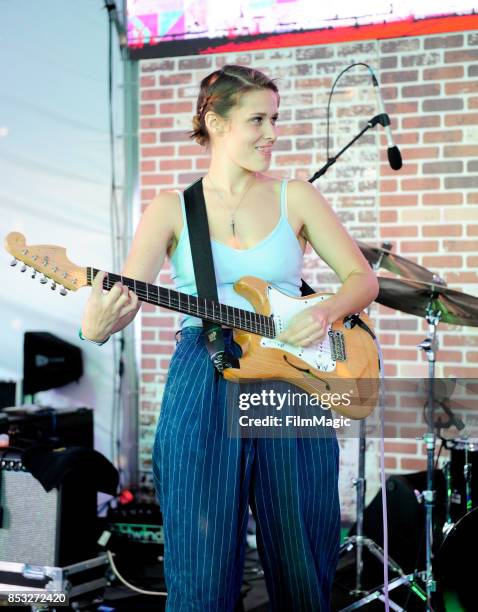 Hannah Joy of Middle Kids performs at the Toyota Music Den during day 3 of the 2017 Life Is Beautiful Festival on September 24, 2017 in Las Vegas,...