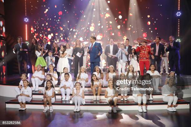 Telemundo's Primetime Special from Cisneros Studio in Miami, FL -- Pictured: Carlos Hermosillo, Zuleyka Rivera, Gabriel Porras, Ana Maria Polo,...