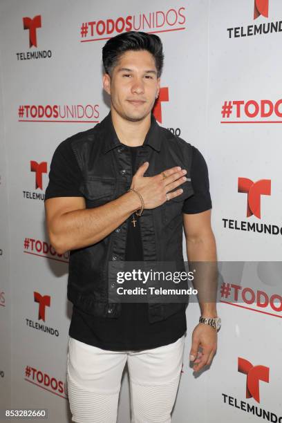 Telemundo's Primetime Special from Cisneros Studio in Miami, FL -- Pictured: Chyno Miranda on Sunday, September 24, 2017 --