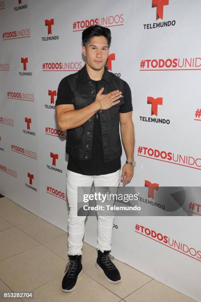 Telemundo's Primetime Special from Cisneros Studio in Miami, FL -- Pictured: Chyno Miranda on Sunday, September 24, 2017 --