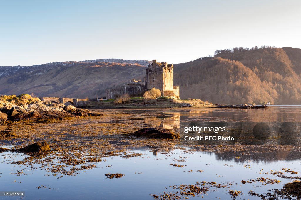 Eilean Donan Castle at sunrise