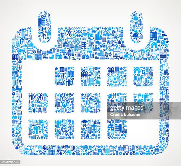 calendar construction industry vector icon pattern - key dates stock illustrations