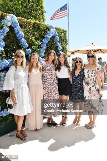 Kelly Sawyer, Luisana Mendoza de Roccia; Sylvana Ward Durrett, Rochelle Gores Fredston, Jennifer Meyer and Laura Vassar attend Maisonette Beach BBQ...