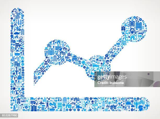 dotted chart construction industry vector icon pattern - value engineering icon stock illustrations