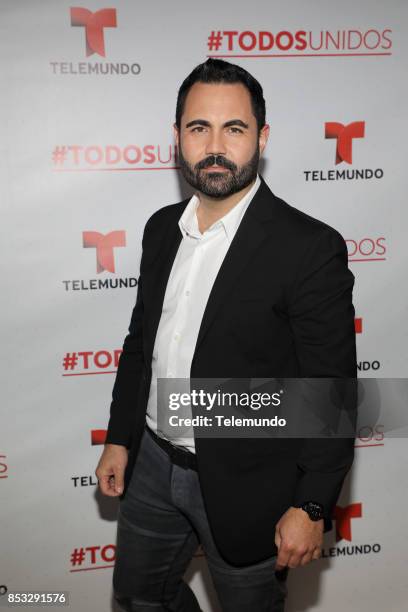 Telemundo's Primetime Special from Cisneros Studio in Miami, FL -- Pictured: Enrique Santos on Sunday, September 24, 2017 --