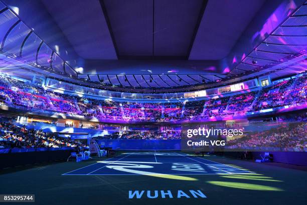 The opening ceremony of 2017 WTA Wuhan Open is held at Optics Valley International Tennis Center on September 24, 2017 in Wuhan, China.