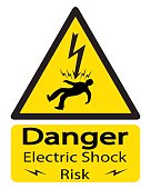 Electrocuted Man Risk Sign
