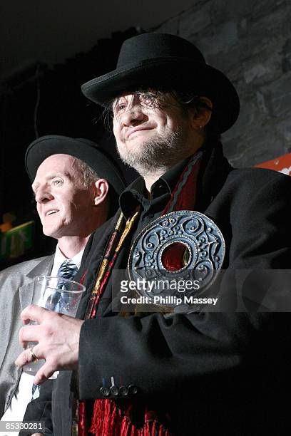 James Fearnley and Shane MacGowan of The Pogues, who received a Lifetime Achievemrent Award
