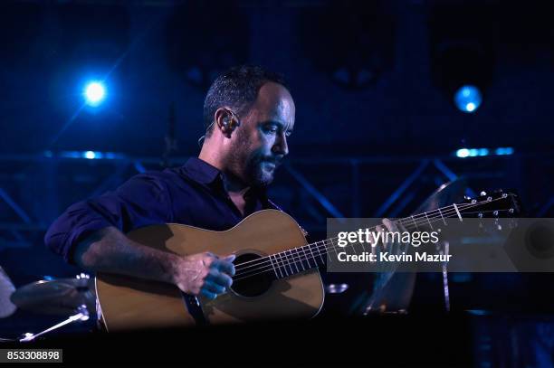Dave Matthews of Dave Matthews Band performs at "A Concert for Charlottesville," at University of Virginia's Scott Stadium on September 24, 2017 in...