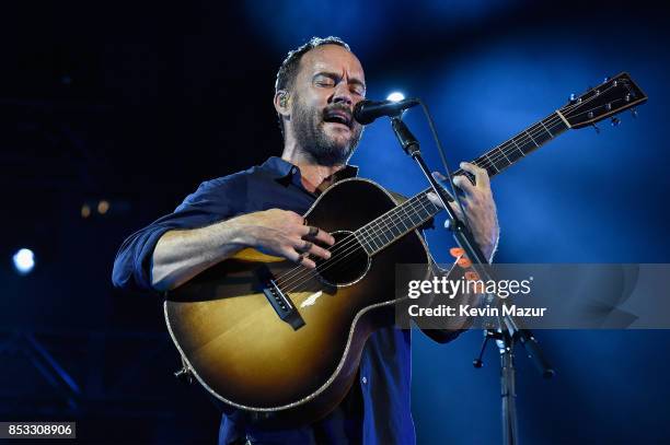 Dave Matthews of Dave Matthews Band performs at "A Concert for Charlottesville," at University of Virginia's Scott Stadium on September 24, 2017 in...