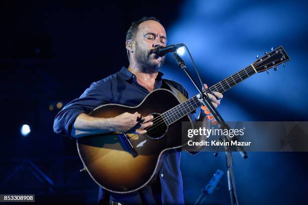 Dave Matthews of Dave Matthews Band performs at "A Concert for Charlottesville," at University of Virginia's Scott Stadium on September 24, 2017 in...