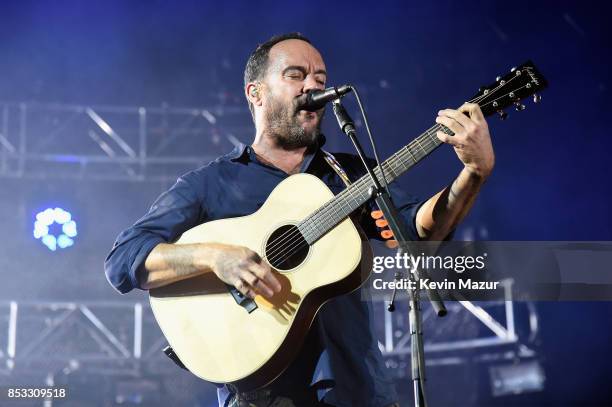 Dave Matthews of Dave Matthews Band performs at "A Concert for Charlottesville," at University of Virginia's Scott Stadium on September 24, 2017 in...