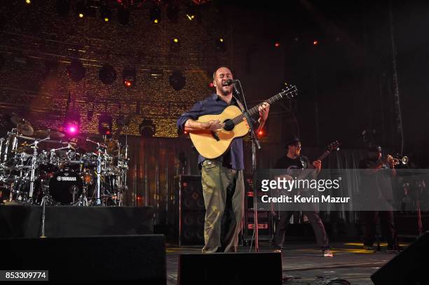 Dave Matthews Band performs at "A Concert for Charlottesville," at University of Virginia's Scott Stadium on September 24, 2017 in Charlottesville,...