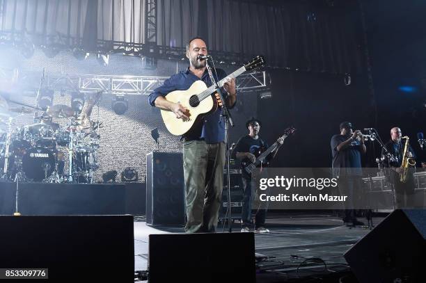 Dave Matthews Band performs at "A Concert for Charlottesville," at University of Virginia's Scott Stadium on September 24, 2017 in Charlottesville,...