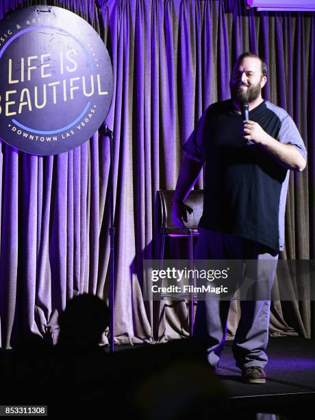 Sam Tallent performs at the Comedy House during day 3 of the 2017 Life Is Beautiful Festival on September 24, 2017 in Las Vegas, Nevada.