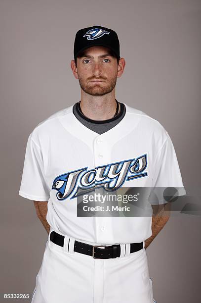 Matt Clement of the Toronto Blue Jays poses during photo day at the Bobby Mattick Training Center at Englebert Complex on February 23, 2009 in...